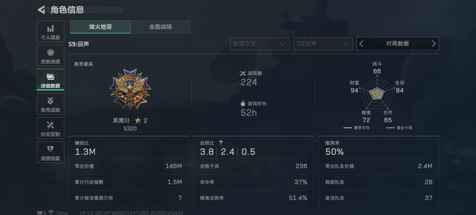 SJZQM4127693三角洲行动账号详情图5