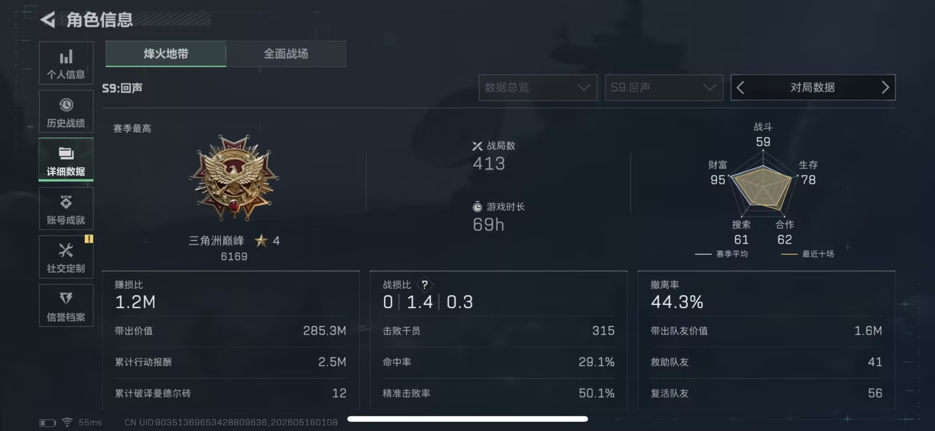 SJZQM4154652三角洲行动账号详情图5 SJZQM4154652三角洲行动账号详情图5