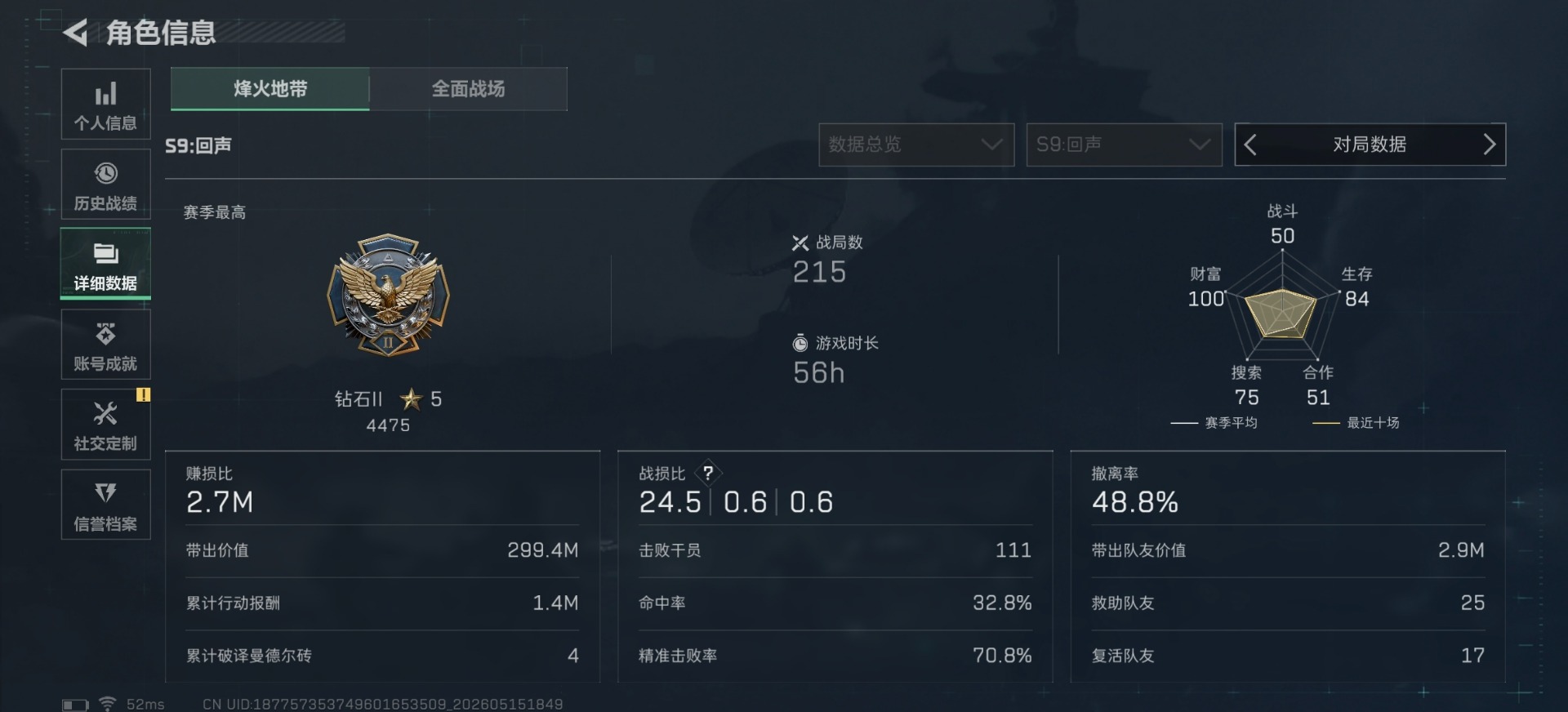 SJZQM4154600三角洲行动账号详情图13 SJZQM4154600三角洲行动账号详情图13