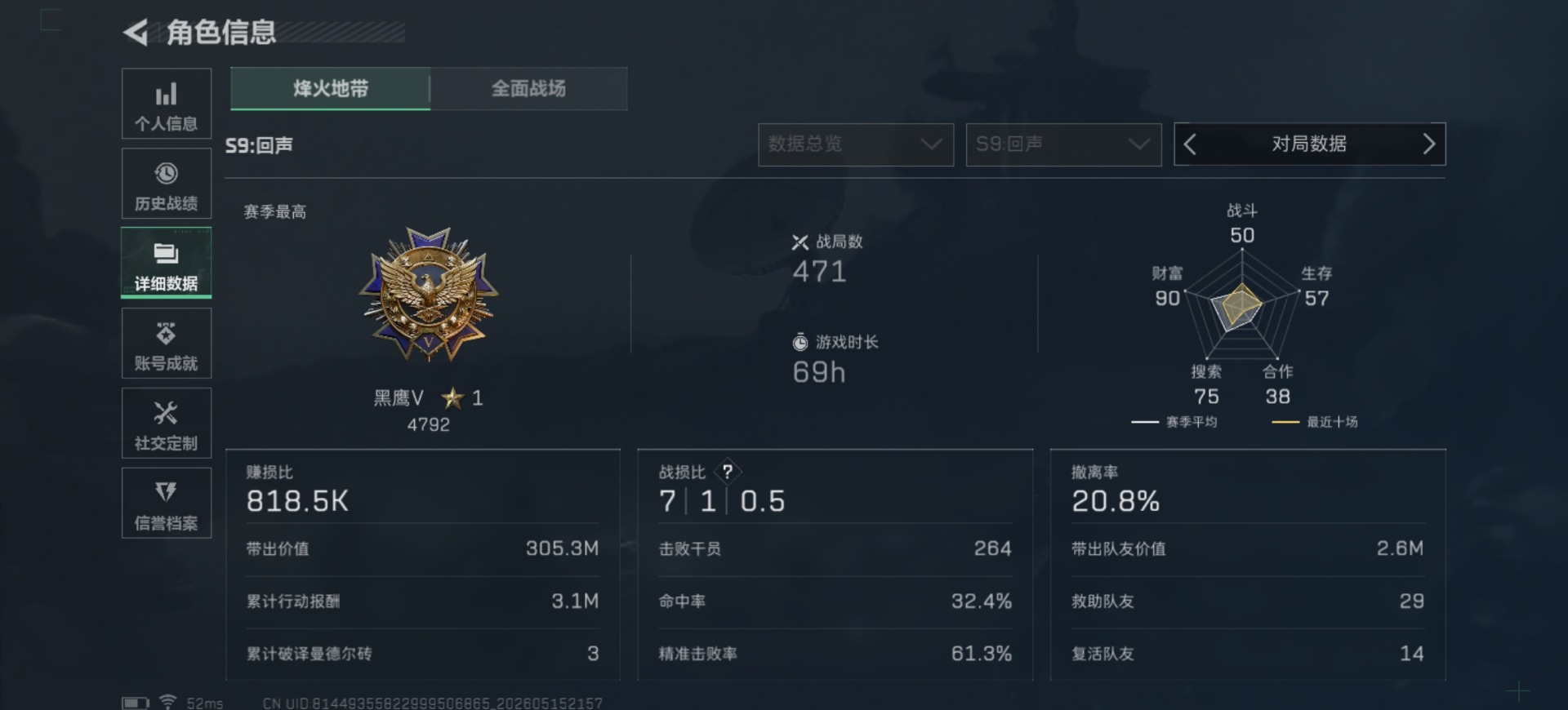 SJZQM4144272三角洲行动账号详情图5 SJZQM4144272三角洲行动账号详情图5
