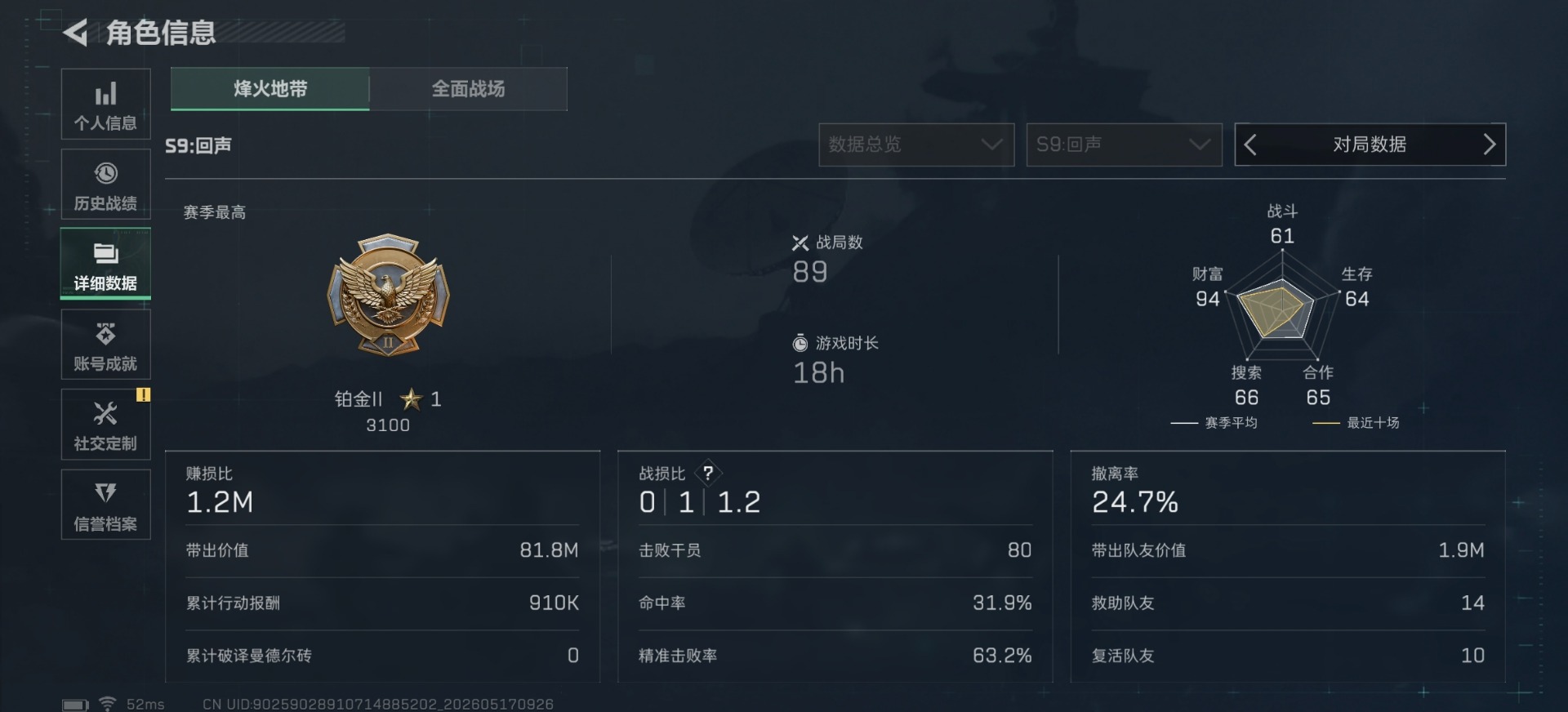 SJZQM4166916三角洲行动账号详情图17 SJZQM4166916三角洲行动账号详情图17