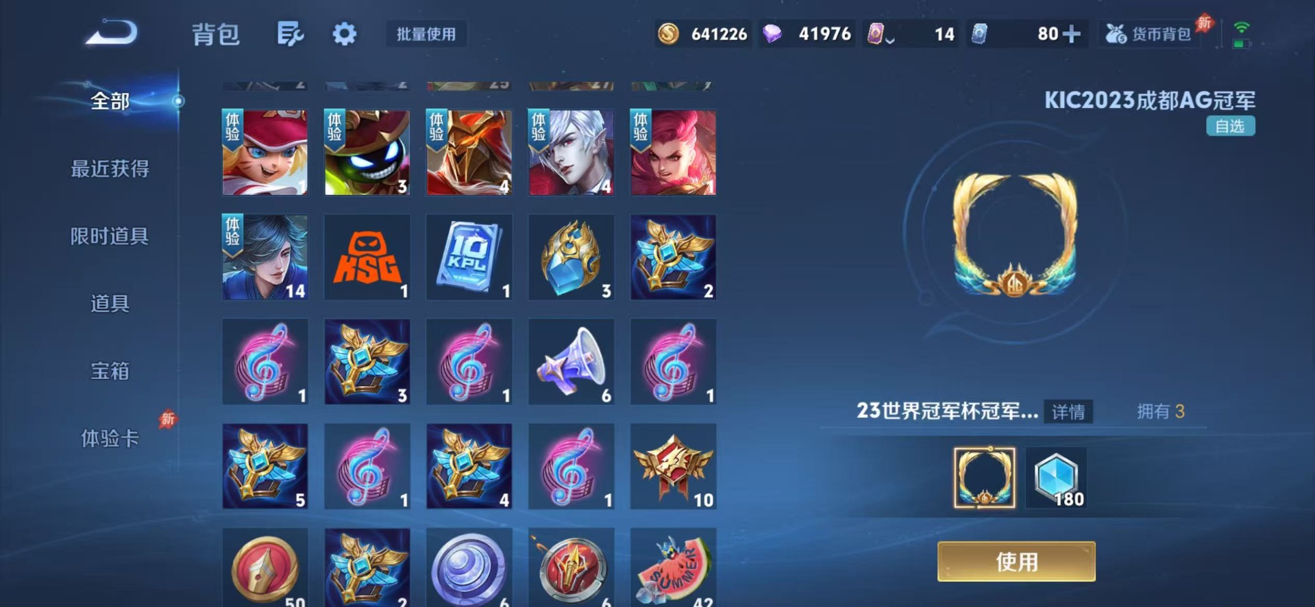 WZQM4525619王者荣耀账号详情图14