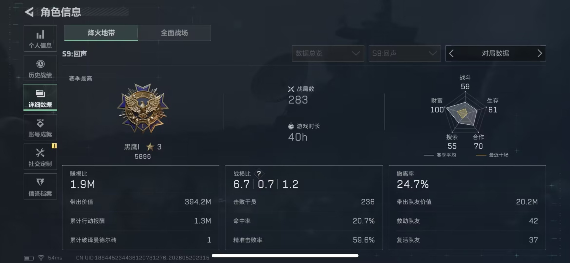 SJZQM4206637三角洲行动账号详情图5 SJZQM4206637三角洲行动账号详情图5