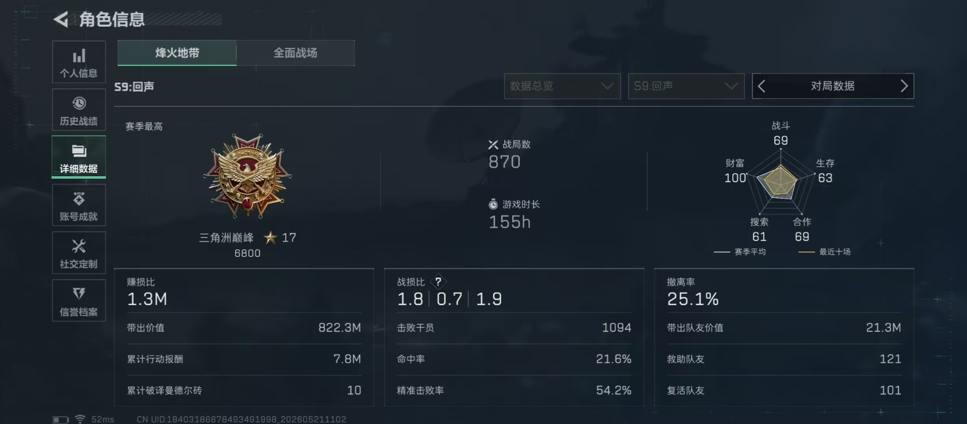 SJZQM4192407三角洲行动账号详情图17 SJZQM4192407三角洲行动账号详情图17