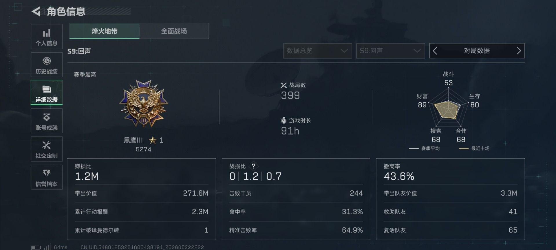 SJZMMN4320015三角洲行动账号详情图5 SJZMMN4320015三角洲行动账号详情图5