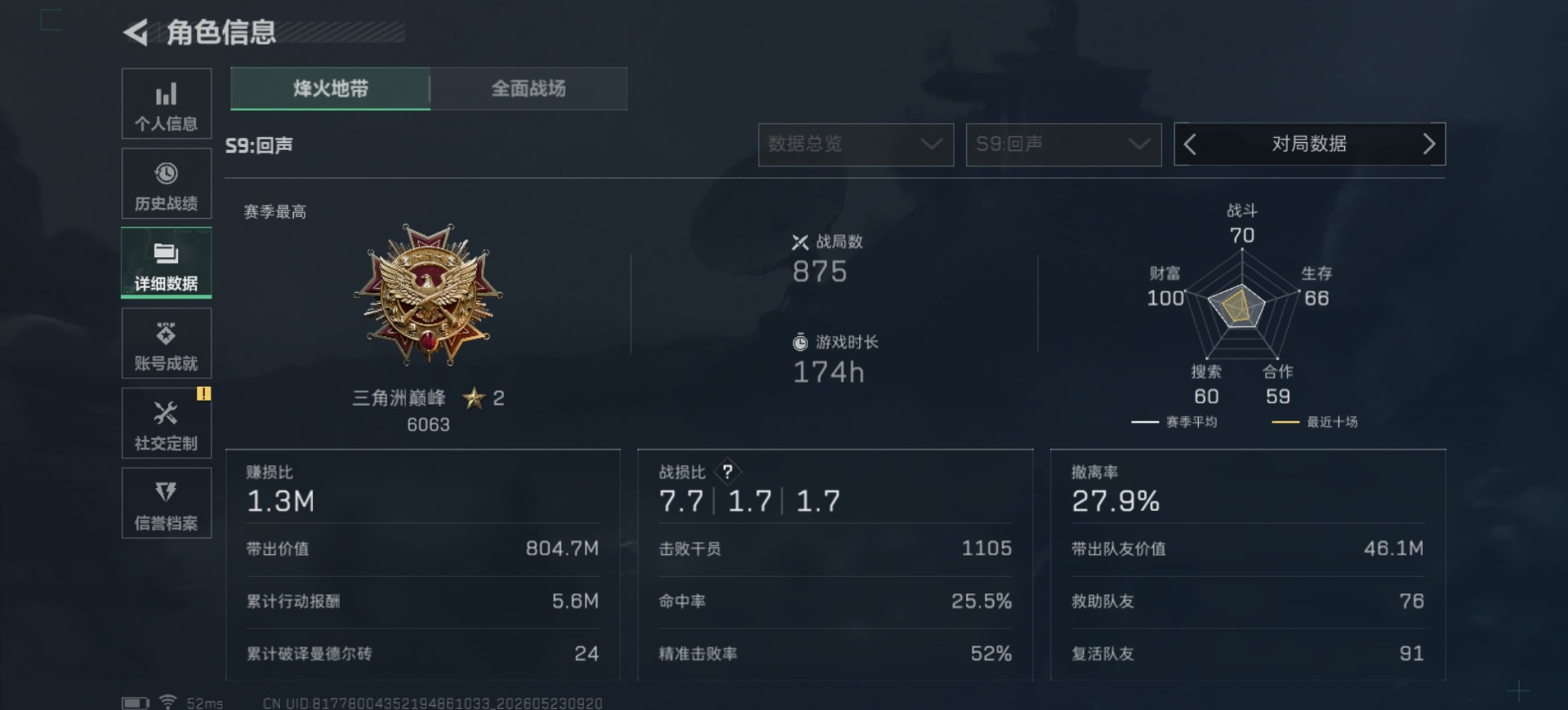 SJZQM4154999三角洲行动账号详情图5