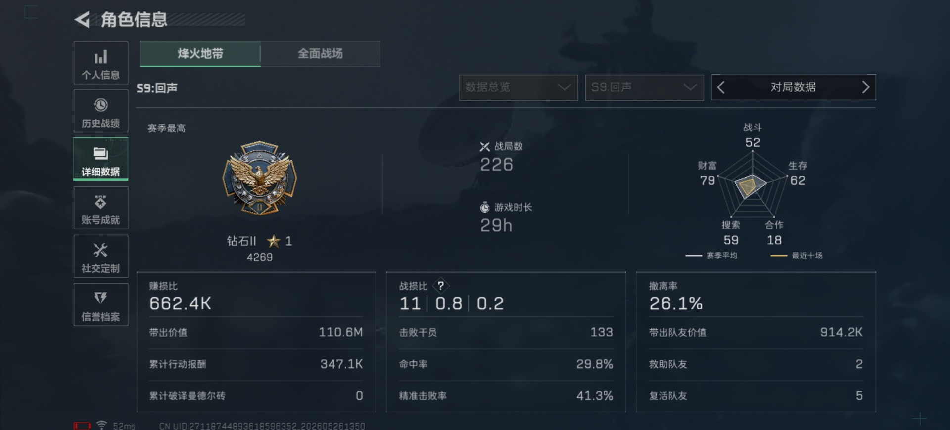 SJZQM4154456三角洲行动账号详情图6 SJZQM4154456三角洲行动账号详情图6