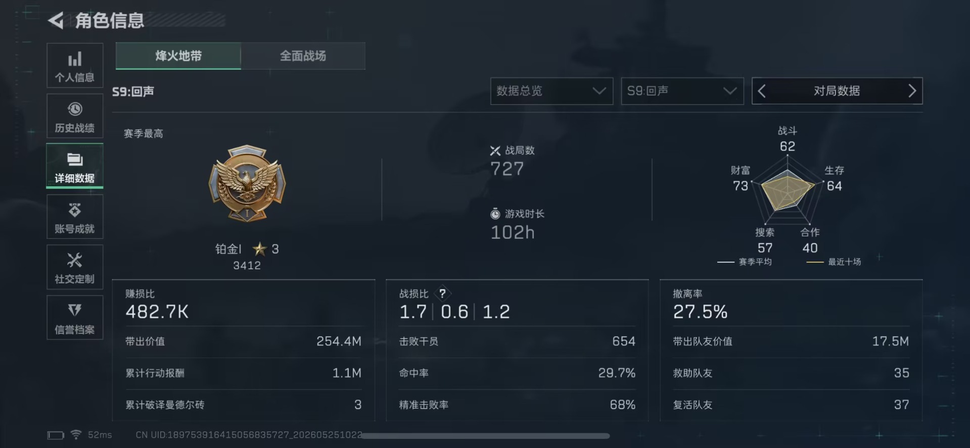SJZQM4165008三角洲行动账号详情图8