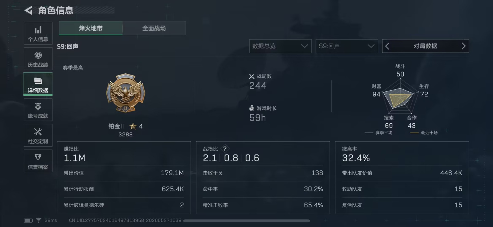 SJZQM4150903三角洲行动账号详情图8 SJZQM4150903三角洲行动账号详情图8