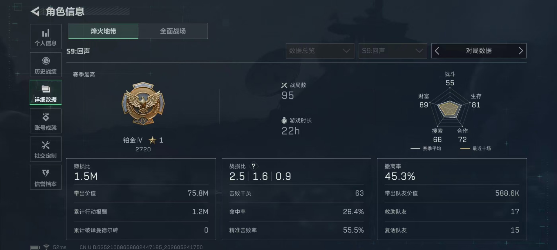 SJZQM4164980三角洲行动账号详情图23
