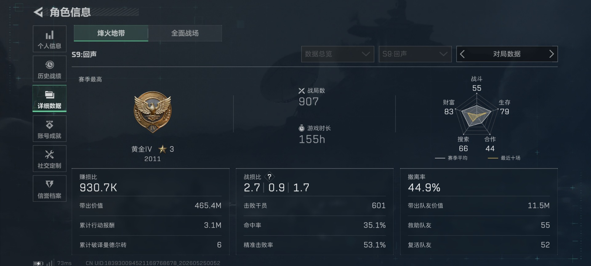 SJZQM4154709三角洲行动账号详情图5 SJZQM4154709三角洲行动账号详情图5