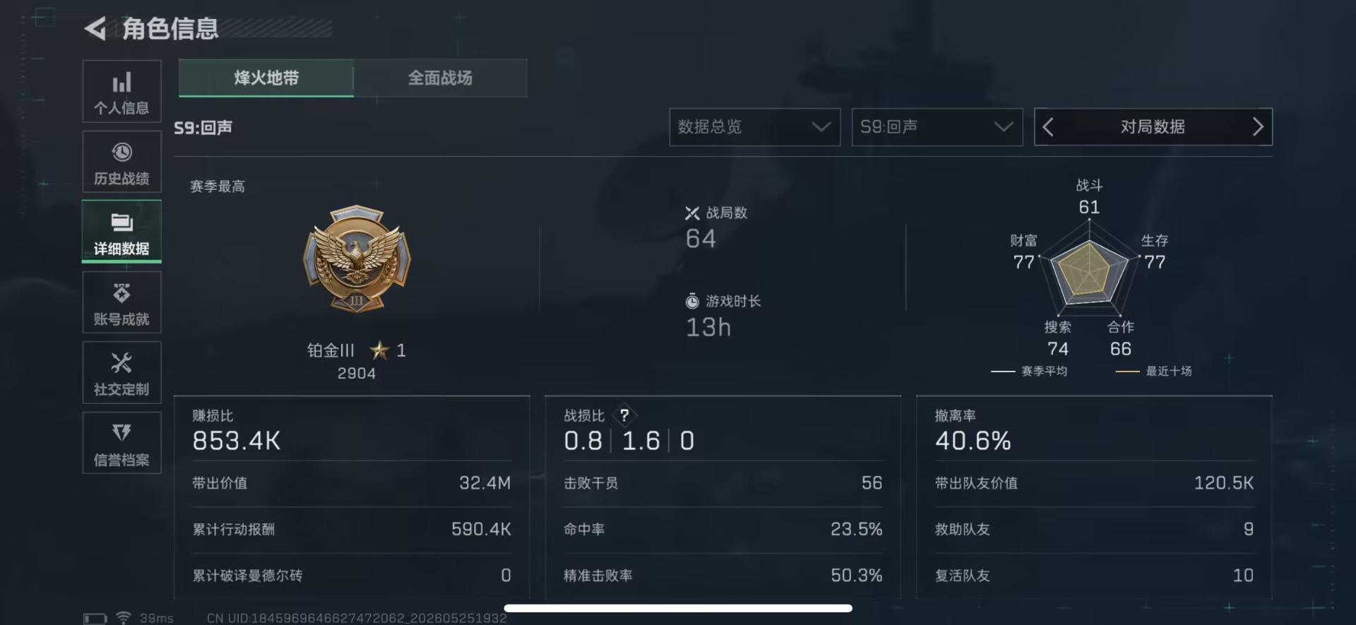 SJZQM4192014三角洲行动账号详情图4 SJZQM4192014三角洲行动账号详情图4