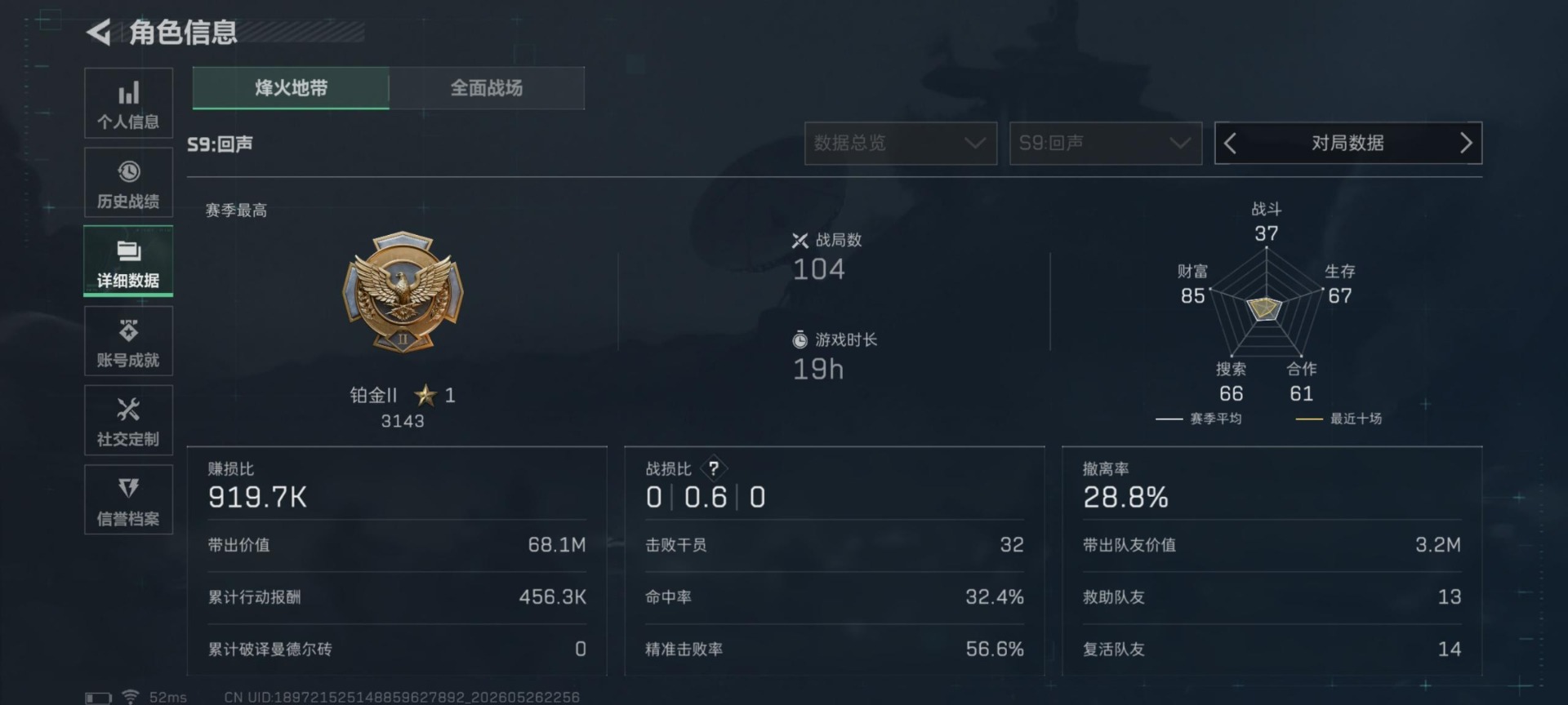 SJZQM4160130三角洲行动账号详情图4 SJZQM4160130三角洲行动账号详情图4