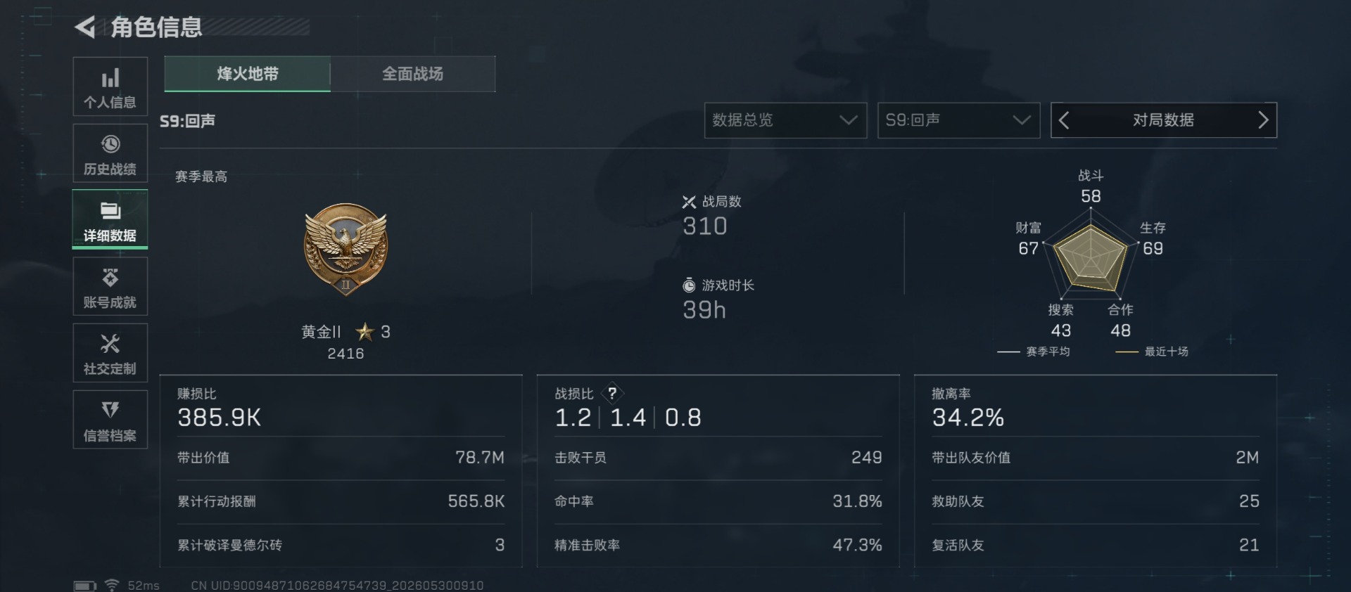 SJZQM4155051三角洲行动账号详情图5