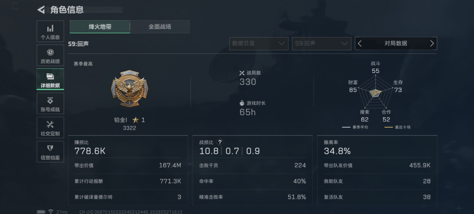 SJZQM4154895三角洲行动账号详情图6 SJZQM4154895三角洲行动账号详情图6