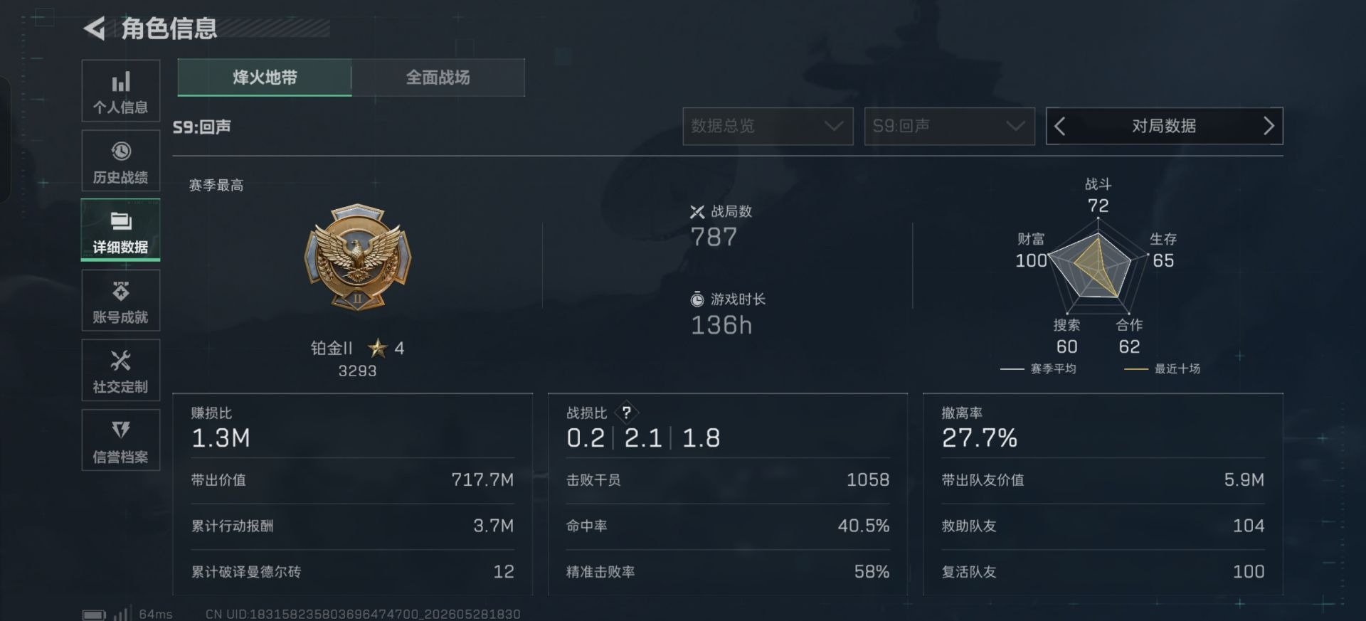 SJZQM4160258三角洲行动账号详情图18 SJZQM4160258三角洲行动账号详情图18