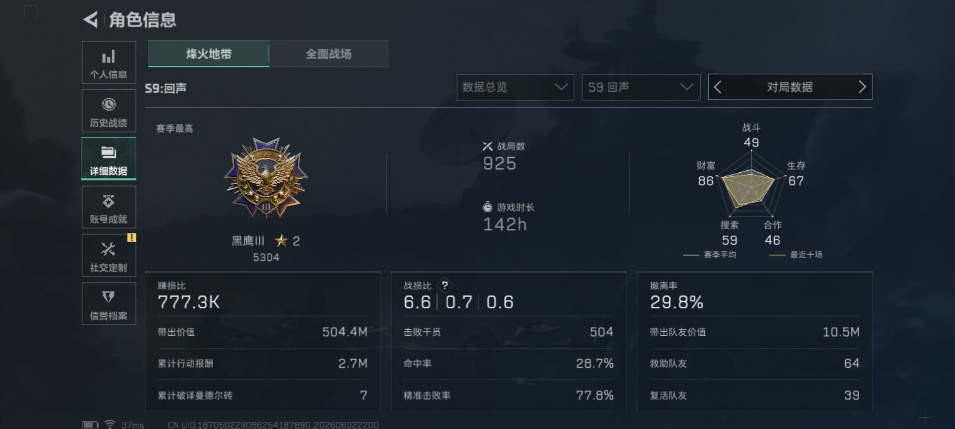 SJZQM4205129三角洲行动账号详情图36 SJZQM4205129三角洲行动账号详情图36