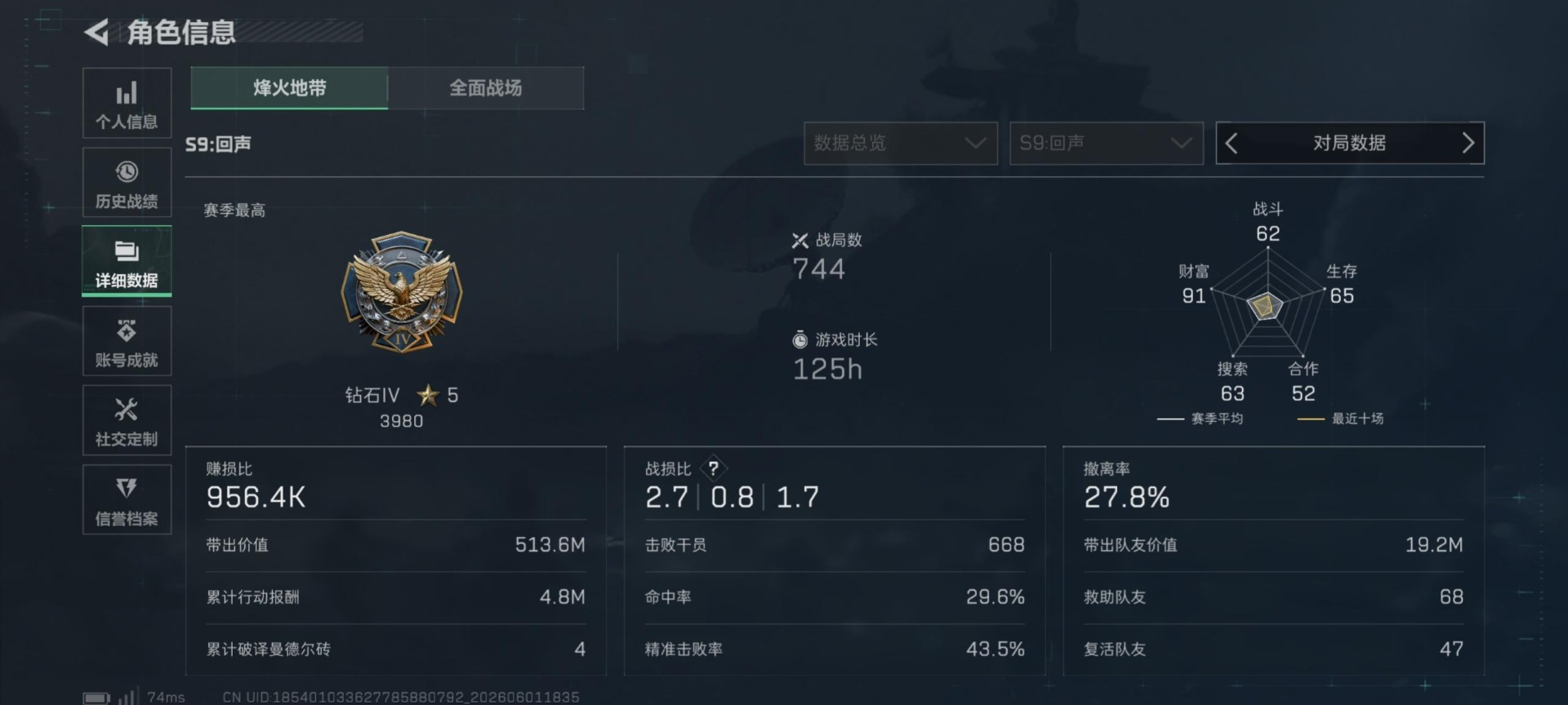 SJZQM4154736三角洲行动账号详情图22