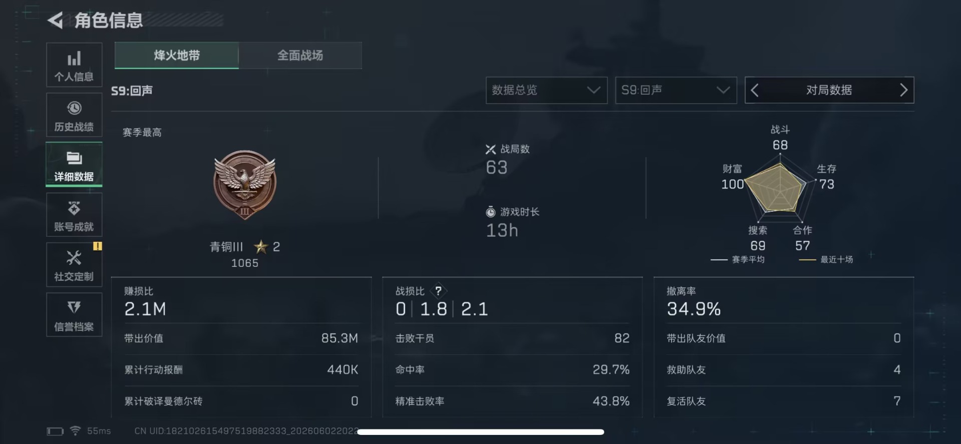SJZQM4165341三角洲行动账号详情图10 SJZQM4165341三角洲行动账号详情图10