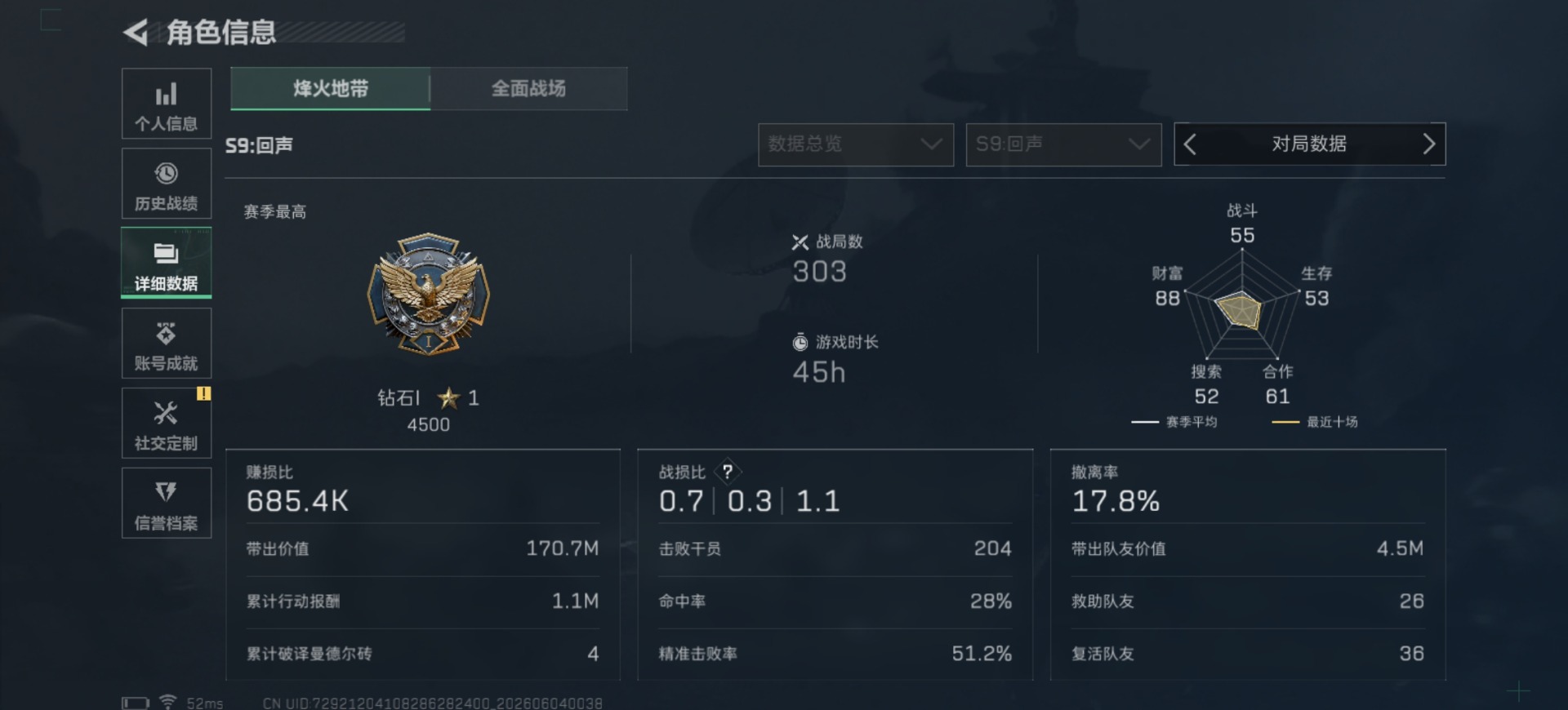 SJZQM4163514三角洲行动账号详情图5 SJZQM4163514三角洲行动账号详情图5