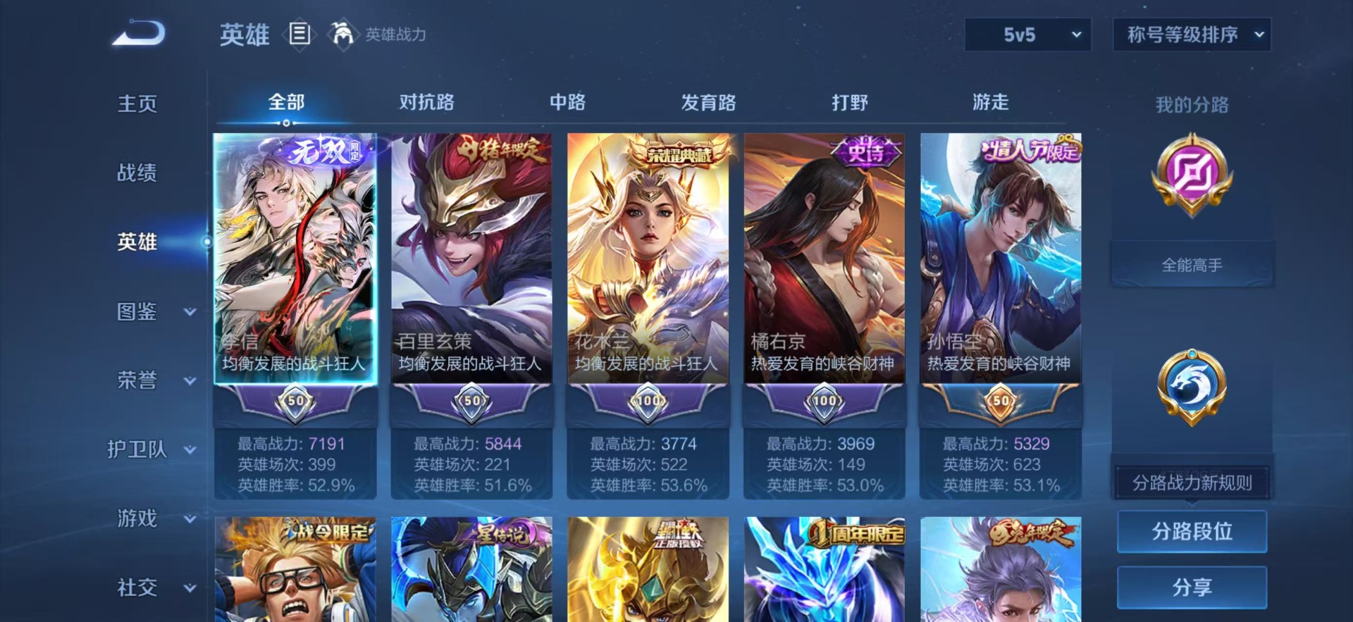 WZQM4423473王者荣耀账号详情图6 WZQM4423473王者荣耀账号详情图6