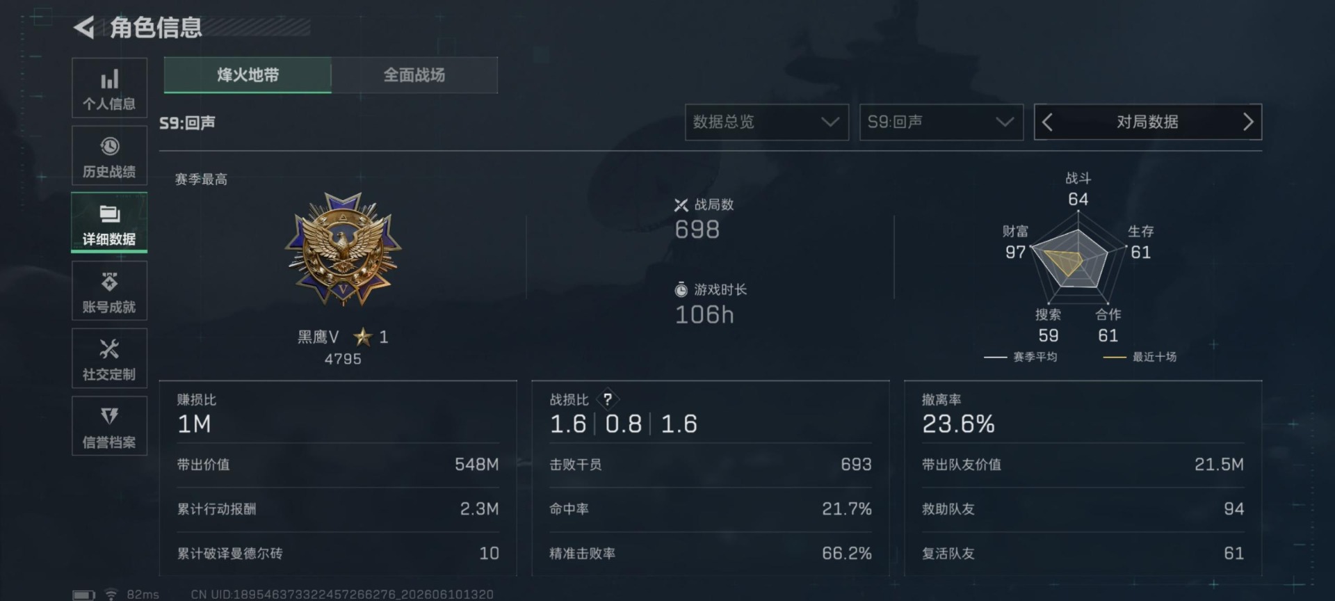 SJZQM4155177三角洲行动账号详情图20 SJZQM4155177三角洲行动账号详情图20