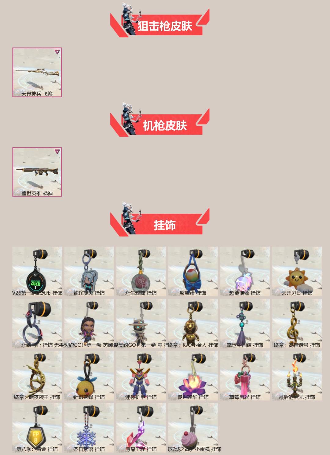 可二次实名 是本人 皮肤资产价值:22430 段位:钻石 6卓越 11传奇 [武器皮肤]圣石匕首-光明哨兵//2.0,短剑-珍珠棘贝,短剑-流星兵团,匕首-沙尘幻旅,澄湖潋滟,战锤-钢轨卫士,正义-RGX 11z Pro 3.0,獠犬-归零者,幻影-破败军械,2025全球冠军赛 狂徒,狂徒-偃月苍龙,幻影-紫阙金琅2.0,狂徒-盖世英雄,狂徒-堕天遗武,狂徒-掠影,飞将-天界神兵,战神-盖世英雄 [道具]V26第一幕纪念币 挂饰,袖珍捷风挂饰,永生玫瑰挂饰,聚宝蛋挂饰,超能偶像挂饰,云开见日挂饰,永结同心挂饰,无畏契约GO!第一卷芮娜挂饰,无畏契约GO!第一卷零挂饰,终章KO小金人挂饰,幸运中