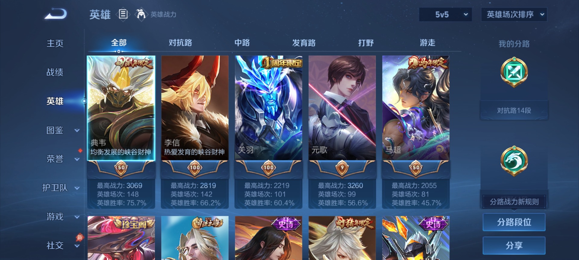 WZQM4425392王者荣耀账号详情图5 WZQM4425392王者荣耀账号详情图5