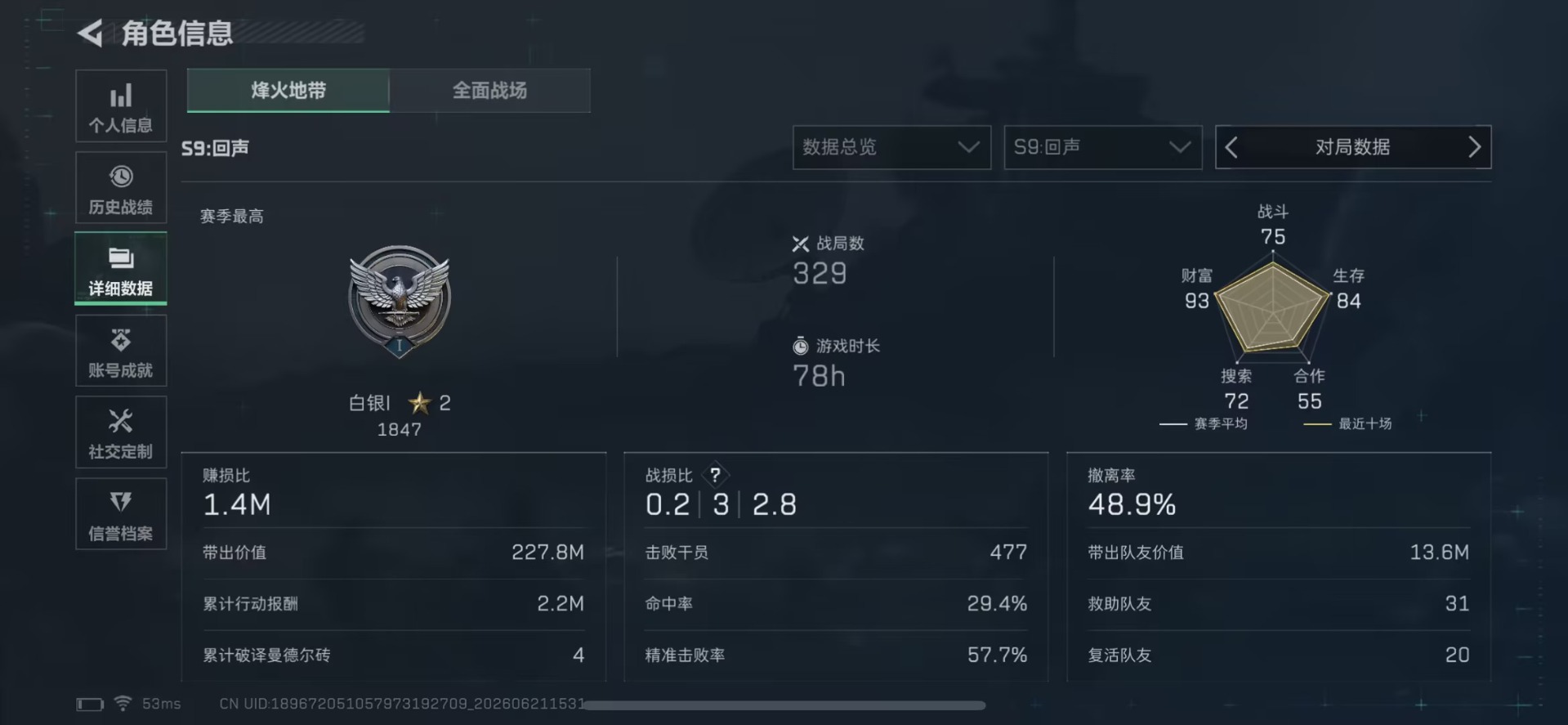 SJZQM4194178三角洲行动账号详情图10 SJZQM4194178三角洲行动账号详情图10