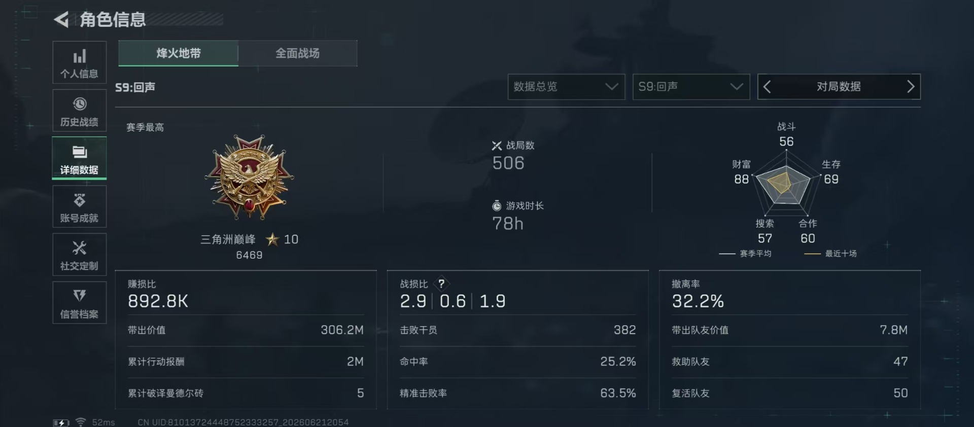 SJZQM4186780三角洲行动账号详情图22