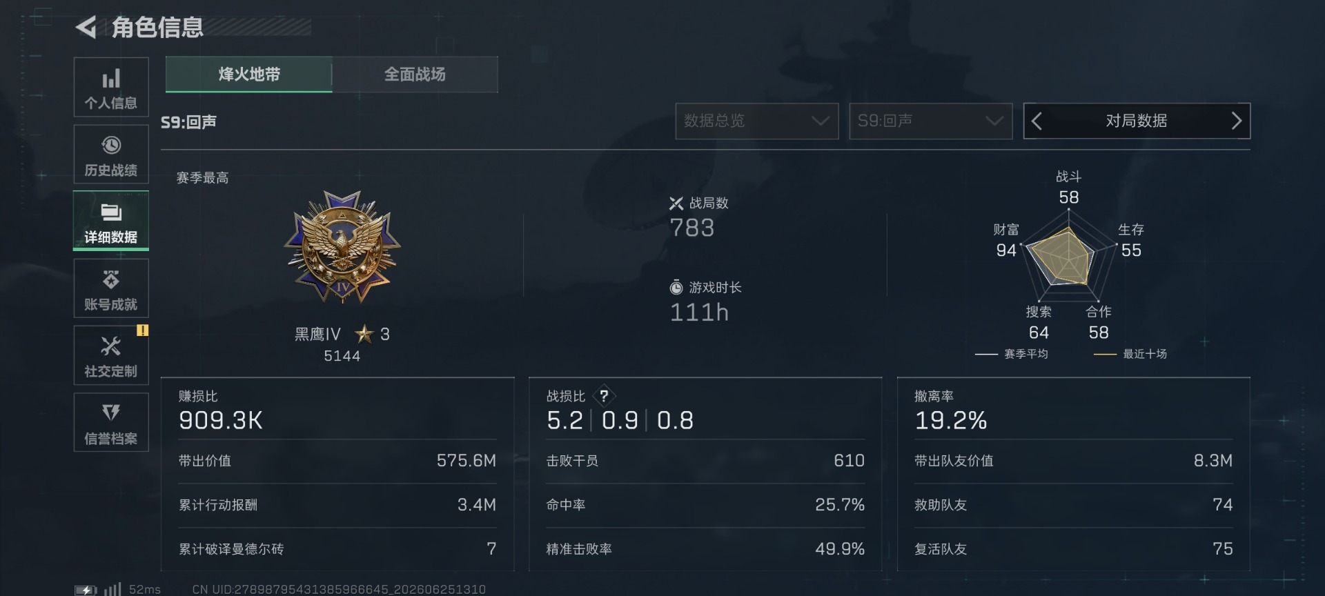 SJZQM4206762三角洲行动账号详情图5