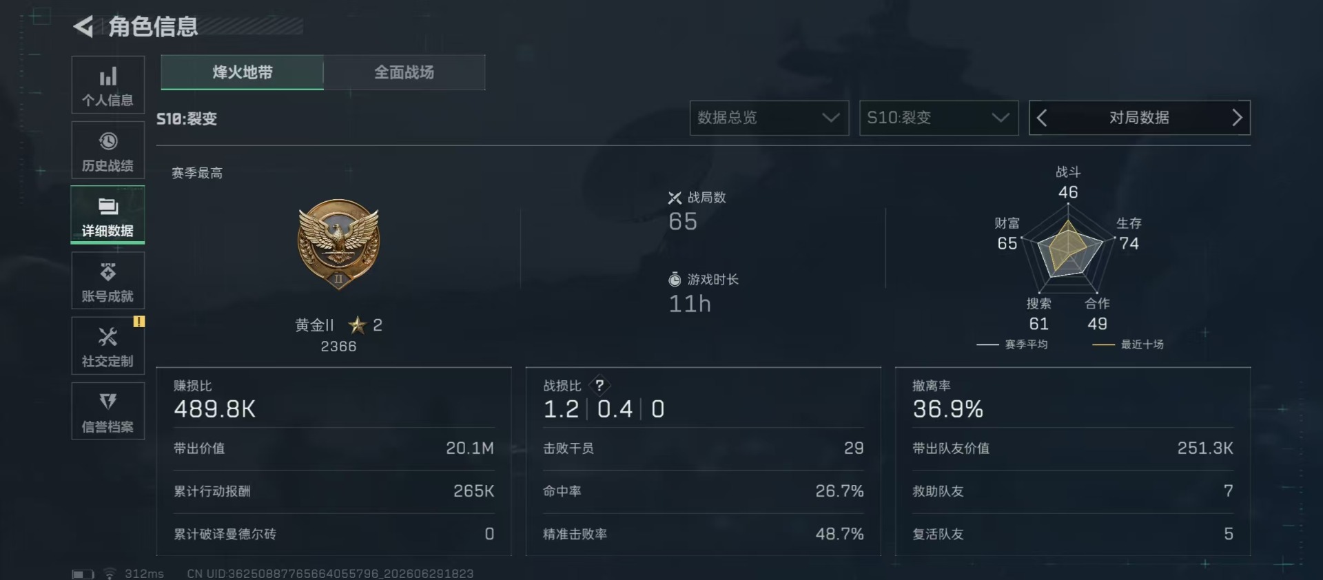 SJZQM4193296三角洲行动账号详情图19 SJZQM4193296三角洲行动账号详情图19