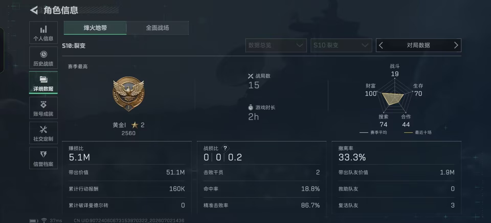 SJZQM4193226三角洲行动账号详情图17 SJZQM4193226三角洲行动账号详情图17