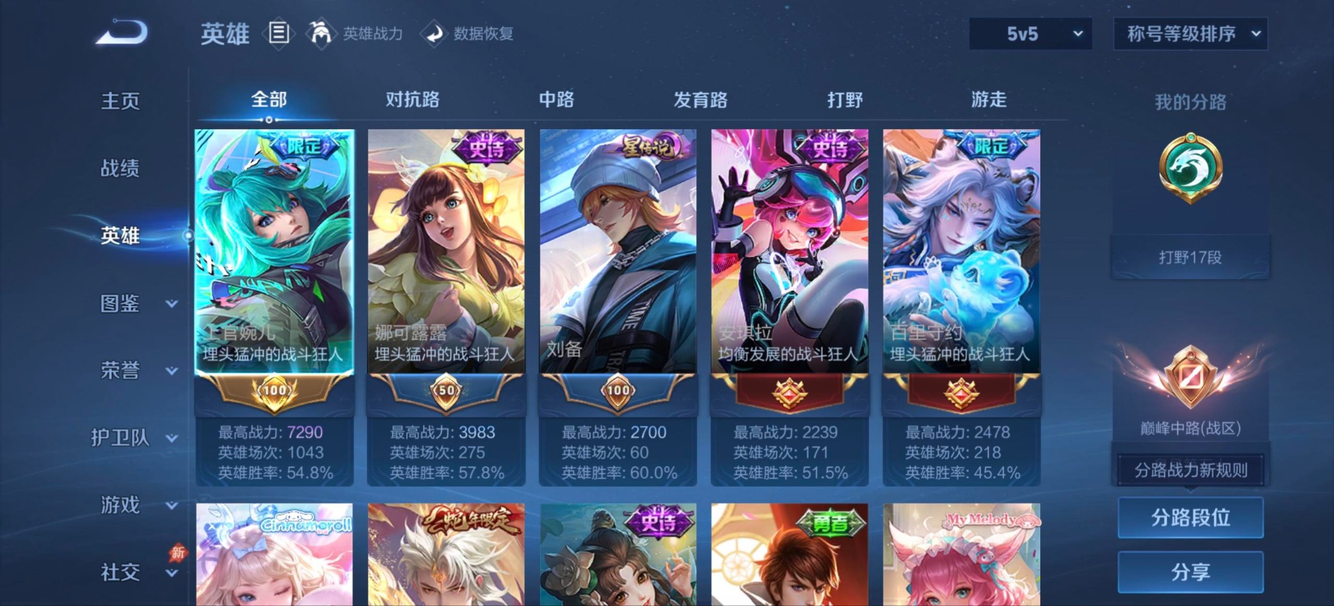WZQM4535562王者荣耀账号详情图19