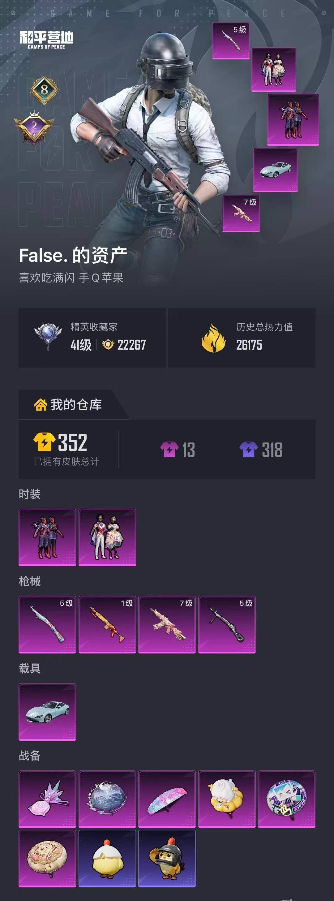 HPQM4294129和平精英账号详情图6 HPQM4294129和平精英账号详情图6