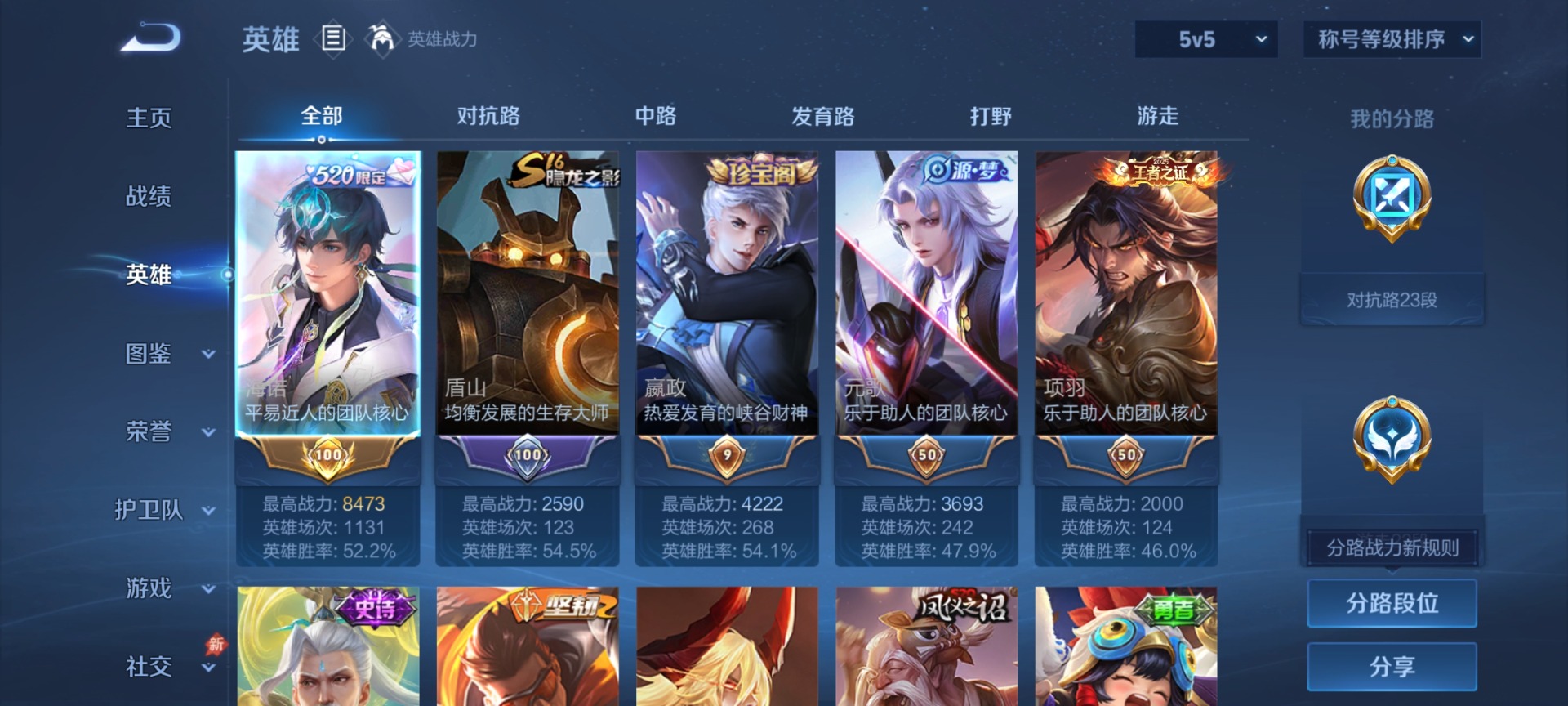 WZQM4491263王者荣耀账号详情图5 WZQM4491263王者荣耀账号详情图5
