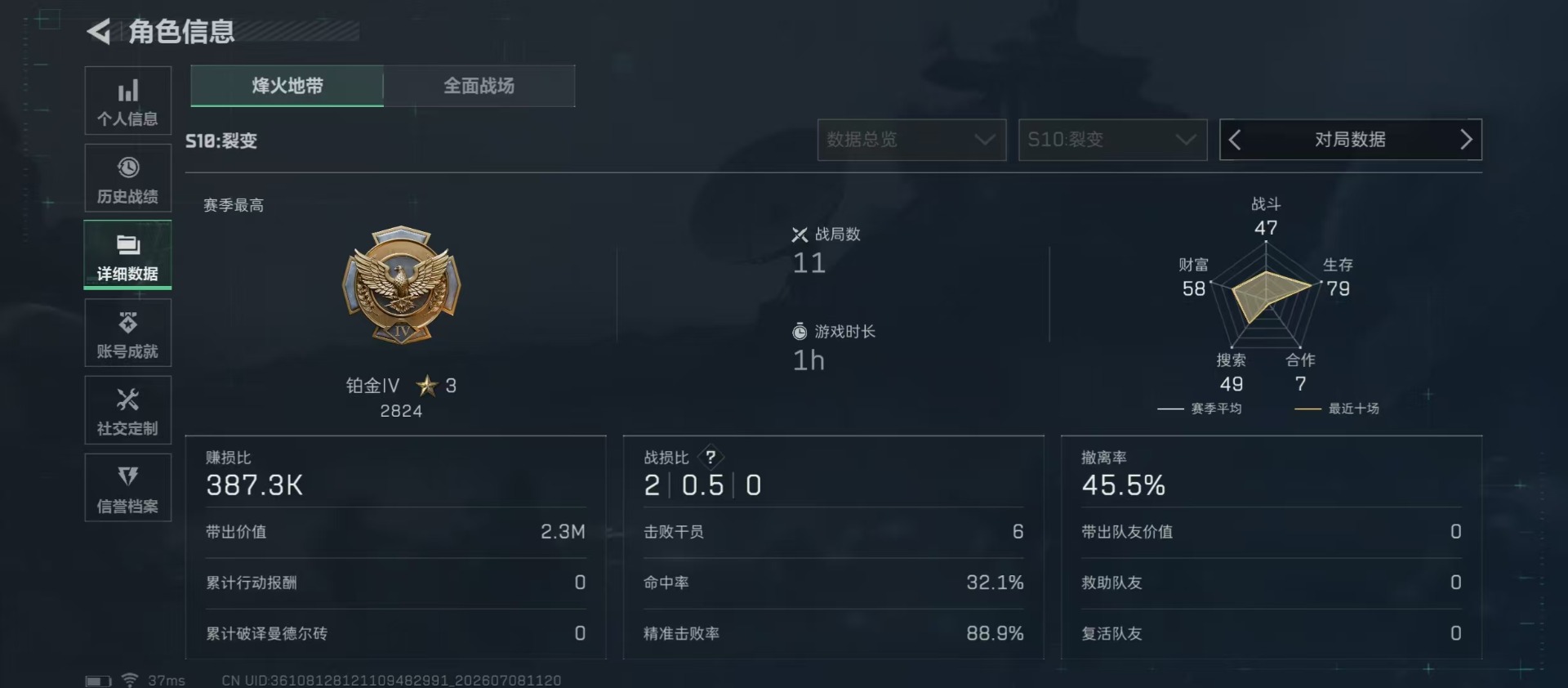 SJZQM4205522三角洲行动账号详情图21 SJZQM4205522三角洲行动账号详情图21