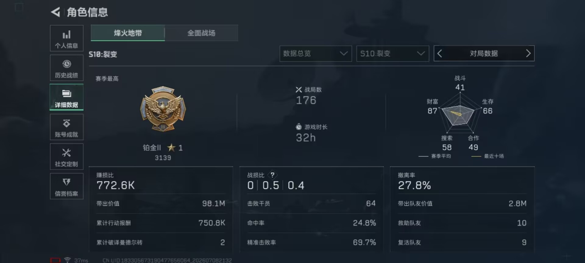 SJZQM4193310三角洲行动账号详情图7 SJZQM4193310三角洲行动账号详情图7