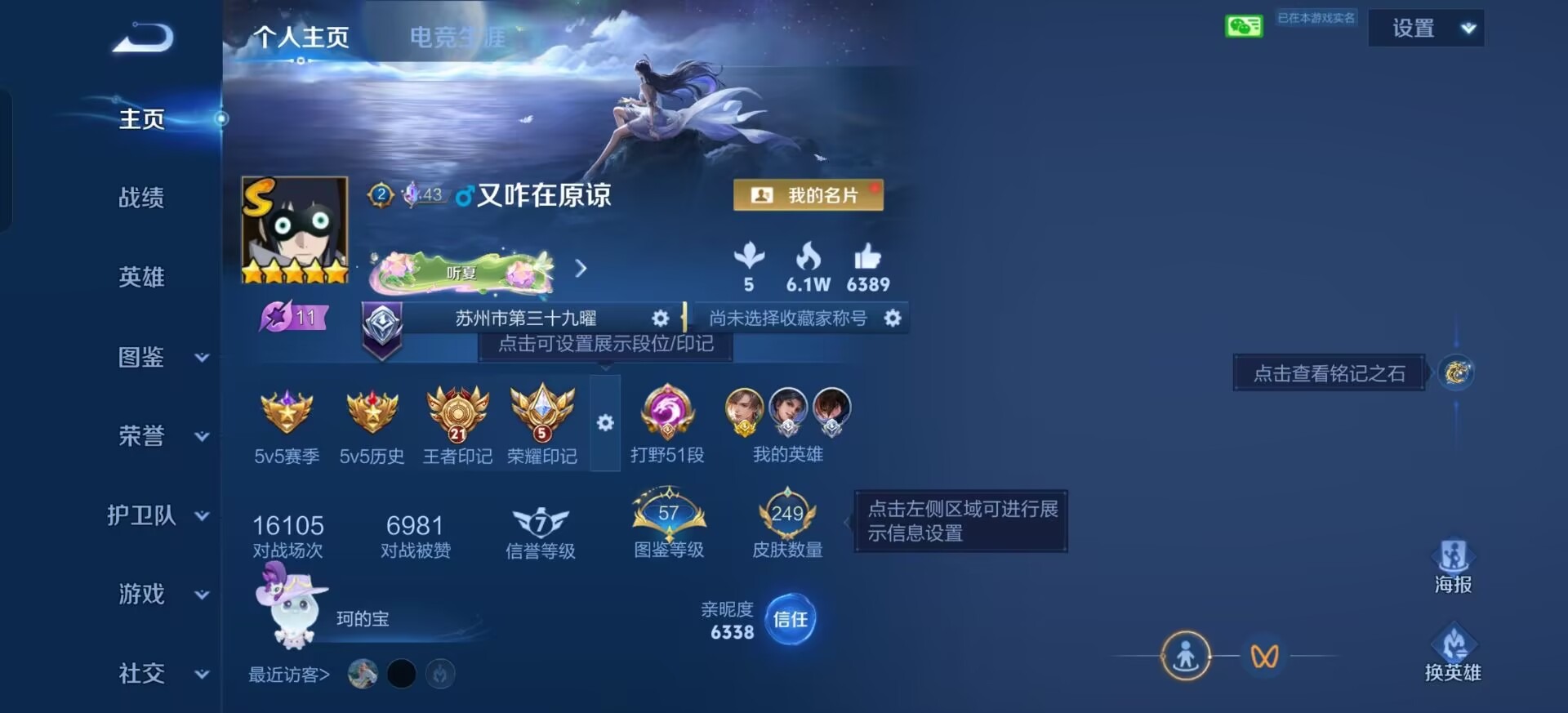 WZQM4497417王者荣耀账号详情图4 WZQM4497417王者荣耀账号详情图4