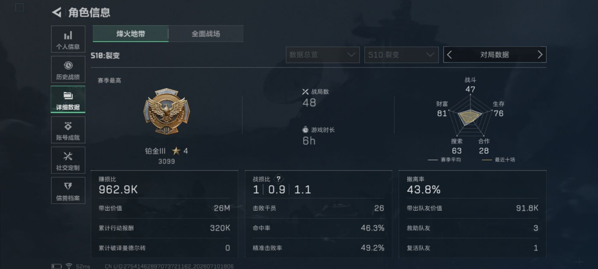 SJZQM4204149三角洲行动账号详情图20 SJZQM4204149三角洲行动账号详情图20
