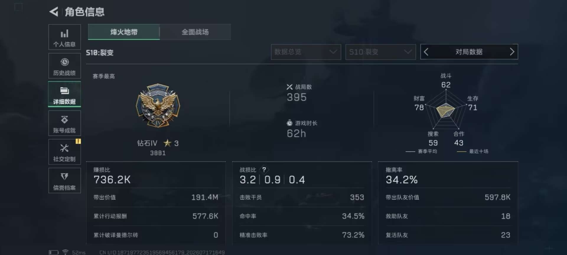 SJZQM4205683三角洲行动账号详情图8