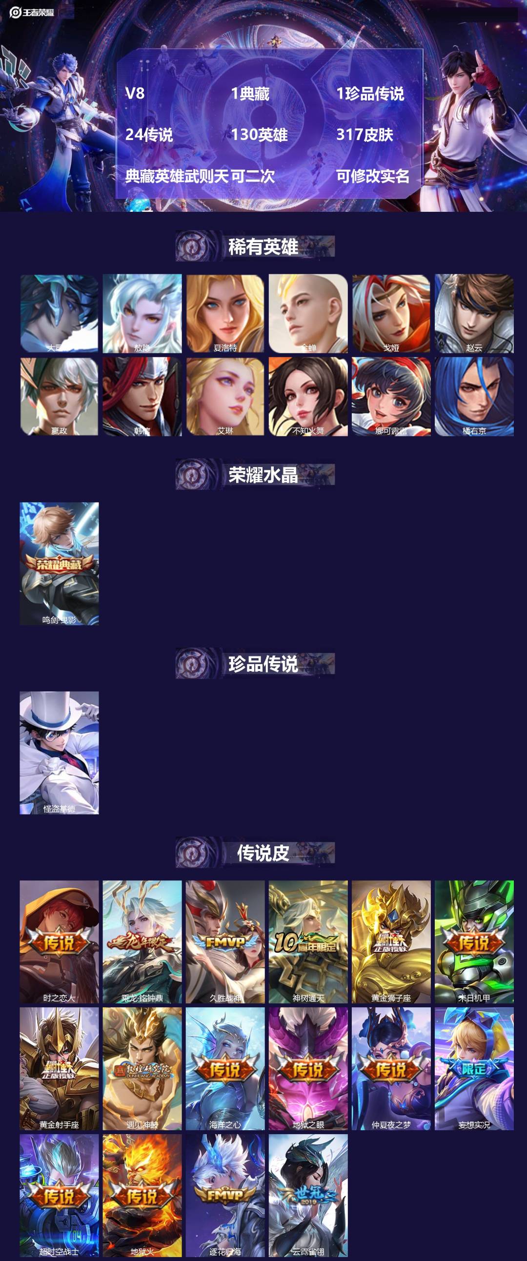 王者荣耀账号安卓QQ[23426639]V8 1典藏 1珍品传说 24传说 130英雄 317皮肤 典藏英雄武则天 可二
