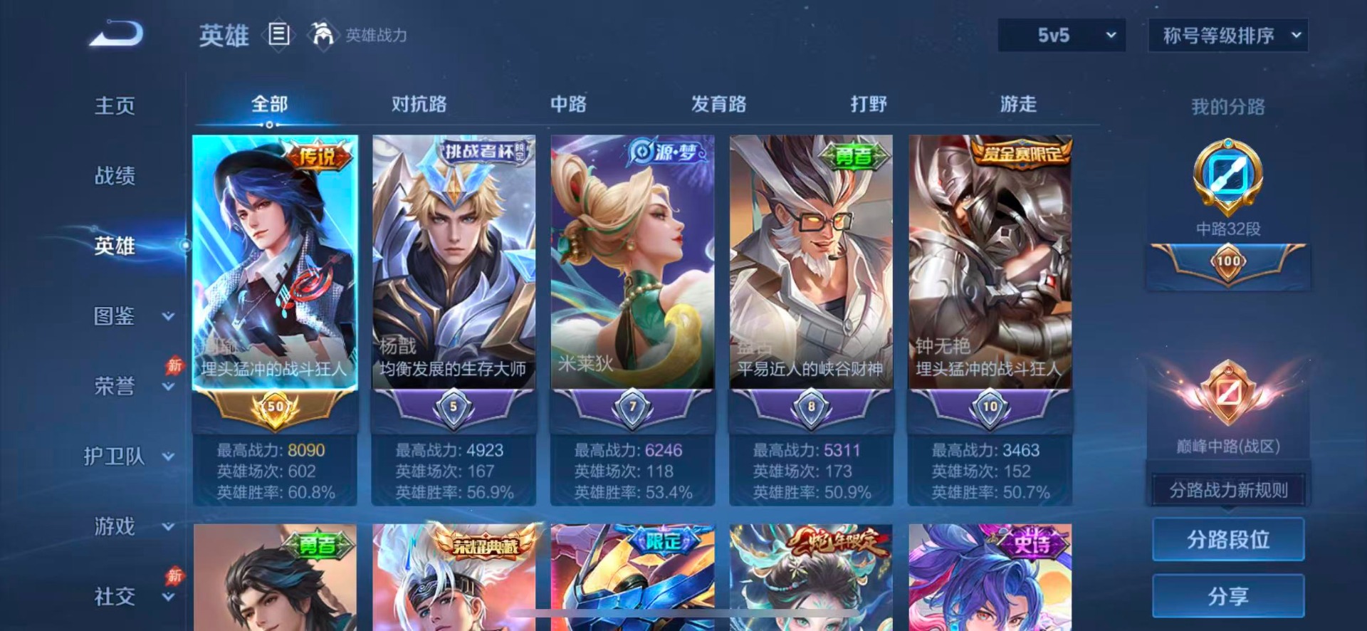 WZQM4525863王者荣耀账号详情图5