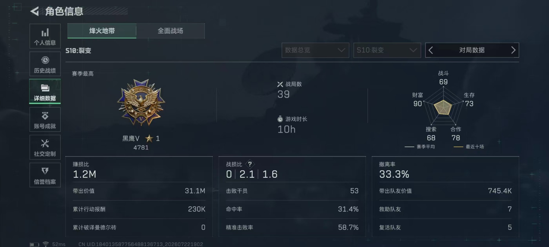 SJZQM4222671三角洲行动账号详情图36