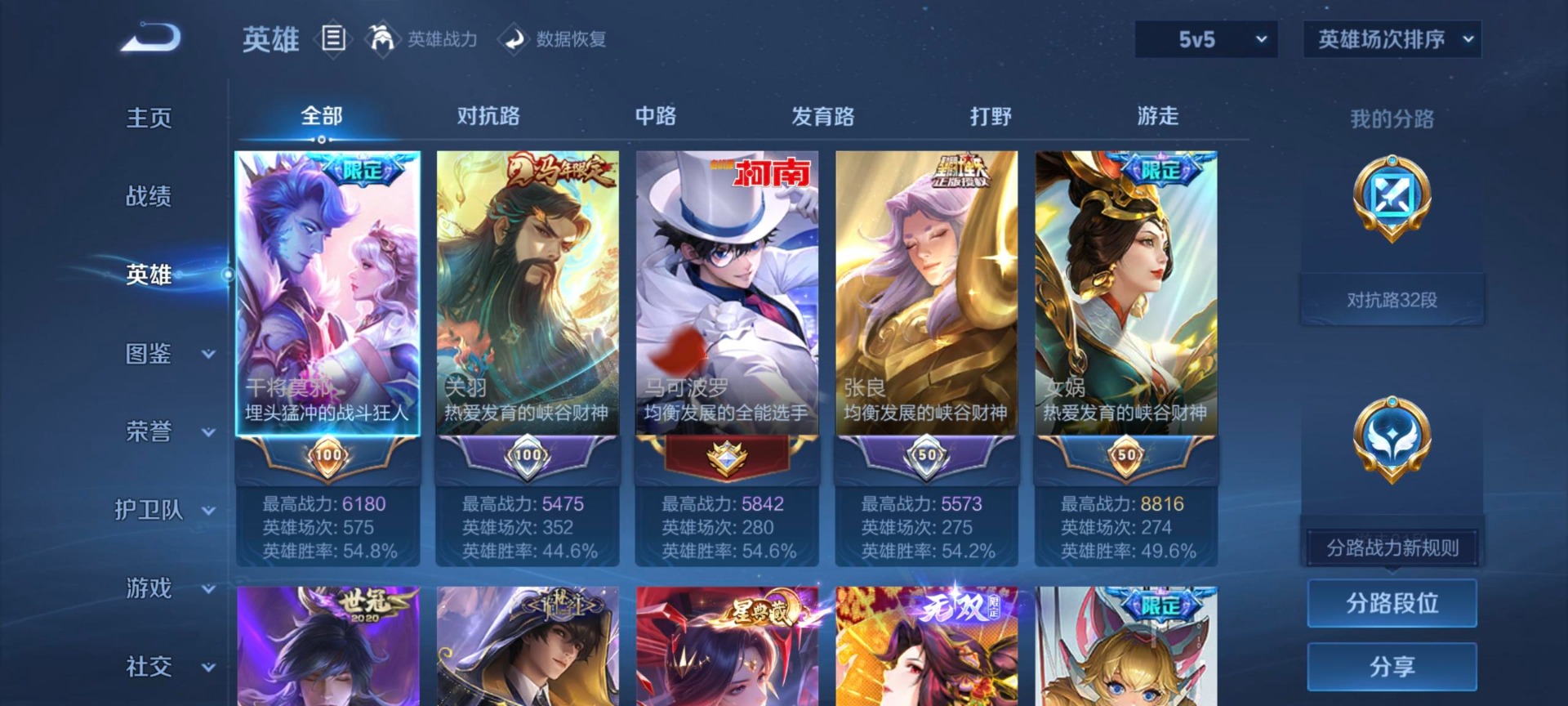 WZQM4509015王者荣耀账号详情图6