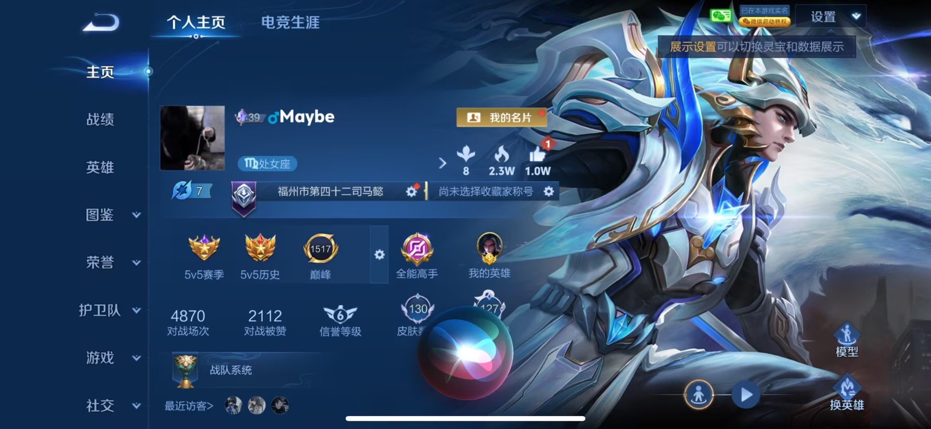 WZQM4517776王者荣耀账号详情图4
