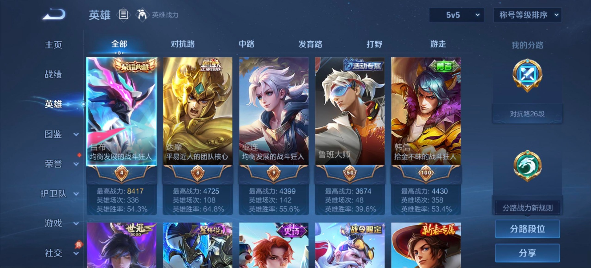 WZQM4541863王者荣耀账号详情图13 WZQM4541863王者荣耀账号详情图13