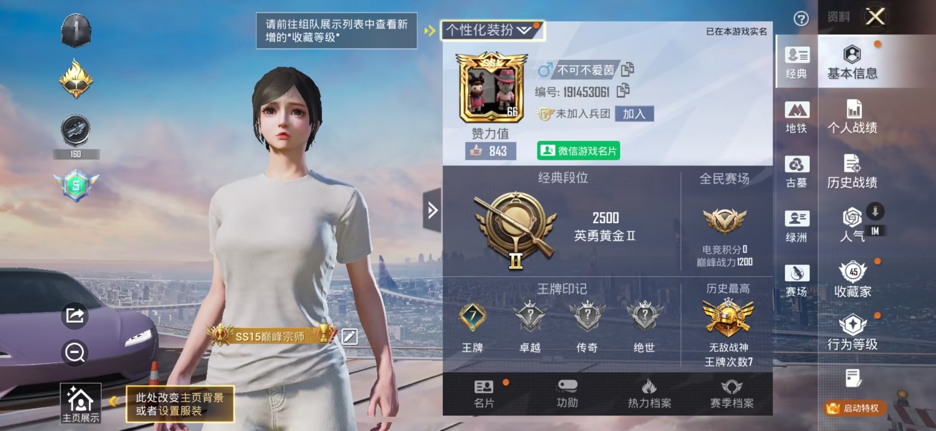 HPQM4311027和平精英账号详情图14 HPQM4311027和平精英账号详情图14