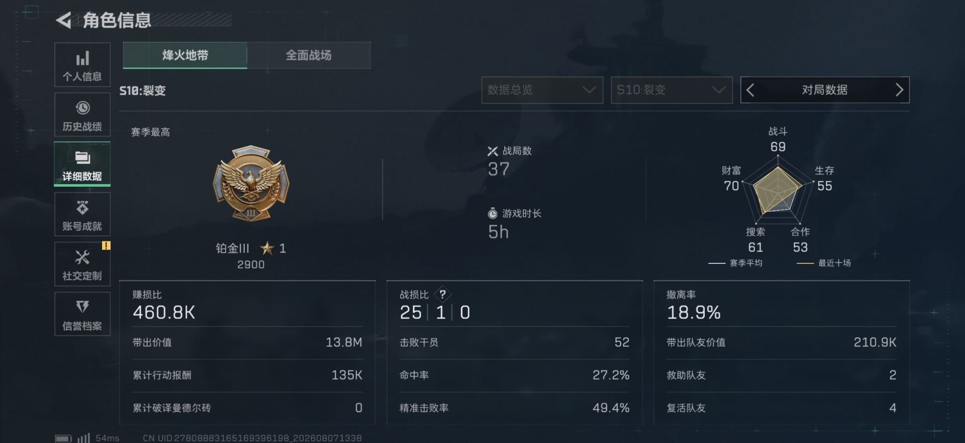 SJZQM4232446三角洲行动账号详情图5 SJZQM4232446三角洲行动账号详情图5