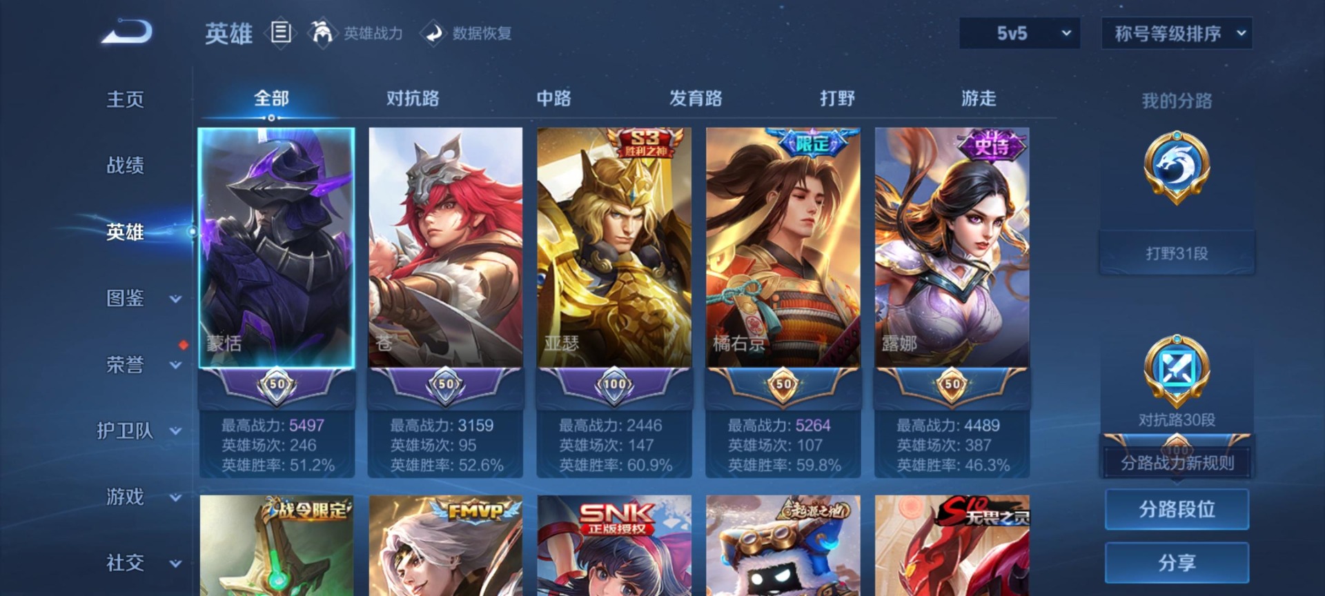 WZQM4553928王者荣耀账号详情图12 WZQM4553928王者荣耀账号详情图12